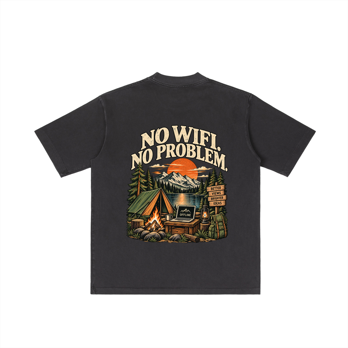 Vintage Wash Drop Shoulder T-shirt
