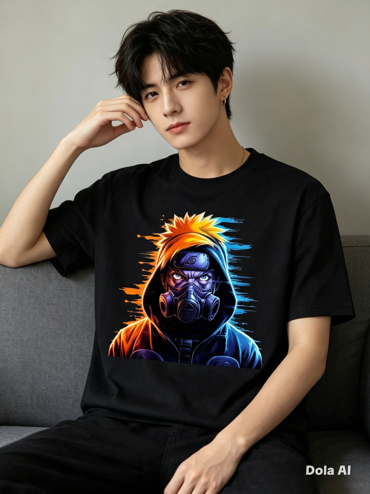 Leaf Ninja Premium Cotton Graphic T-Shirt