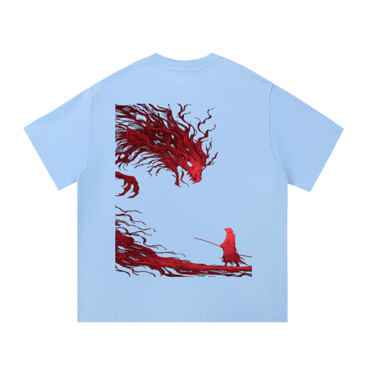 Dragon blade Graphic  Cotton T-Shirt