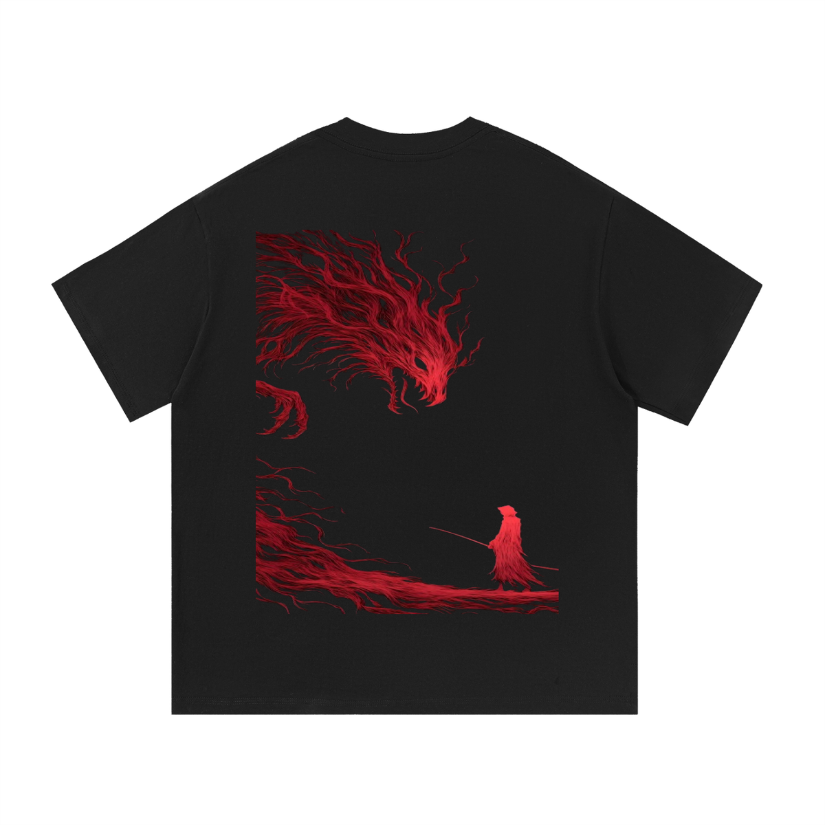Dragon blade Graphic  Cotton T-Shirt