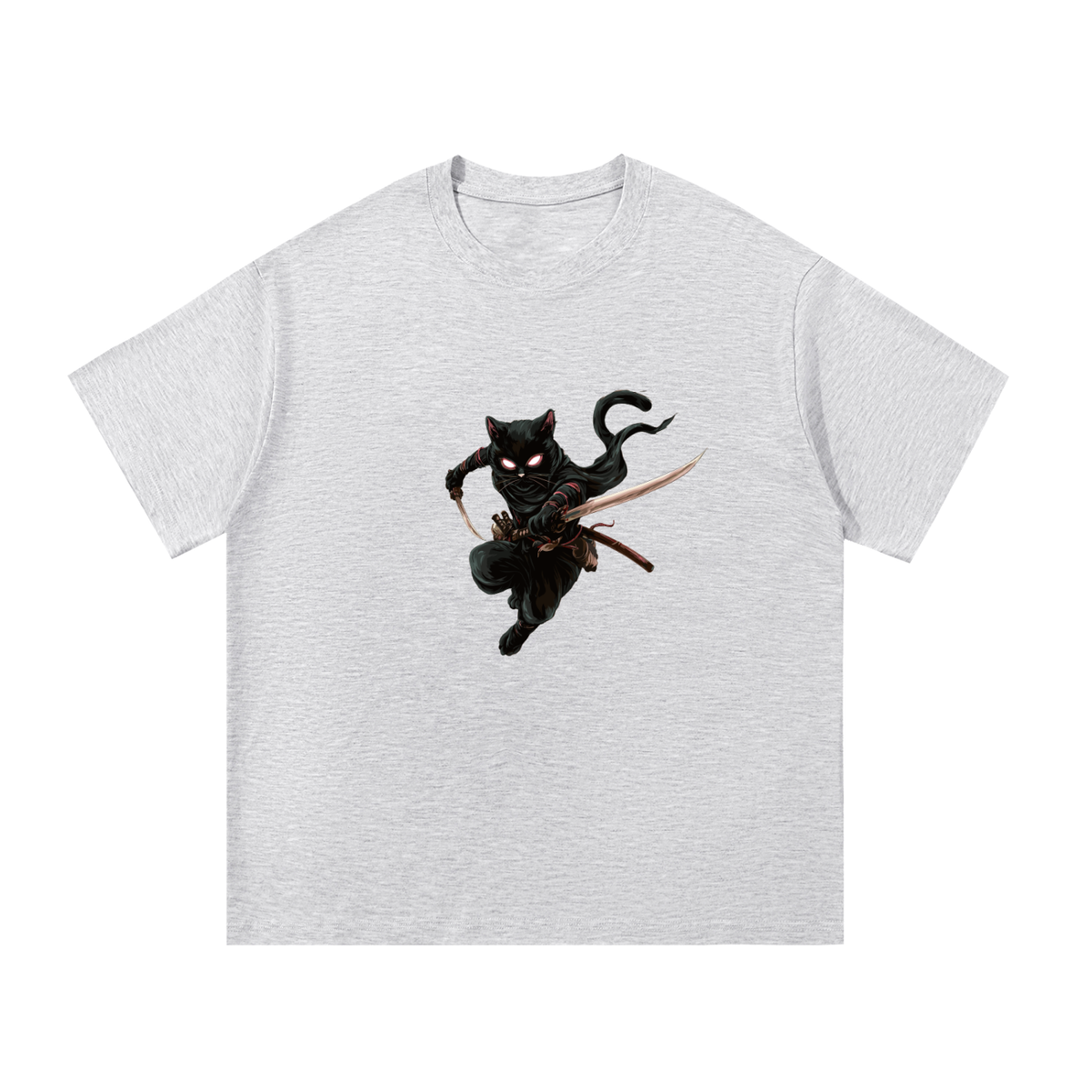 Ninja Cat Essential Graphic Cotton T-Shirt