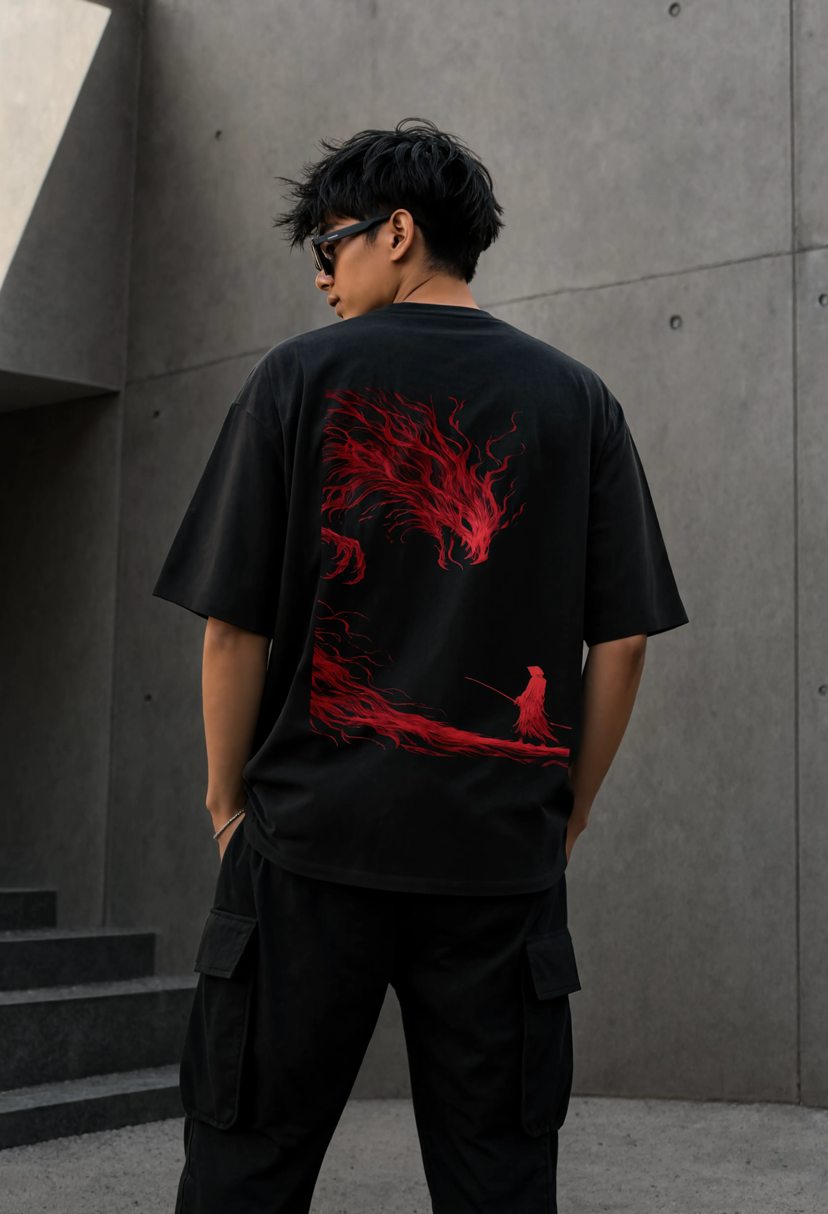Dragon blade Graphic  Cotton T-Shirt